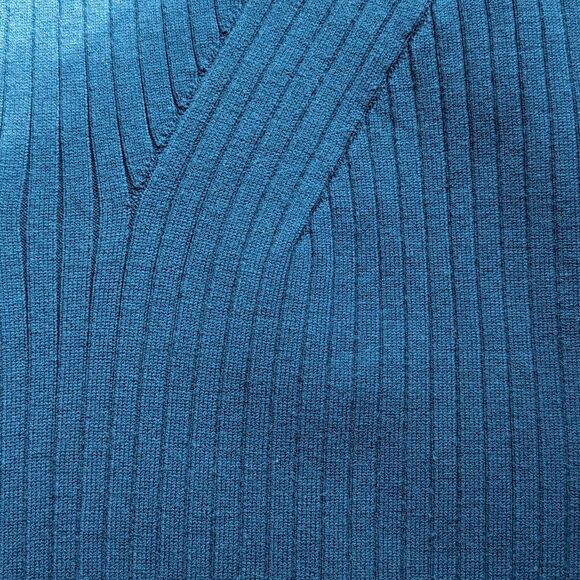 Lk Bennett London Capsule Wardrobe Blue Rib knit Tonya Dress S - Picture 9 of 11